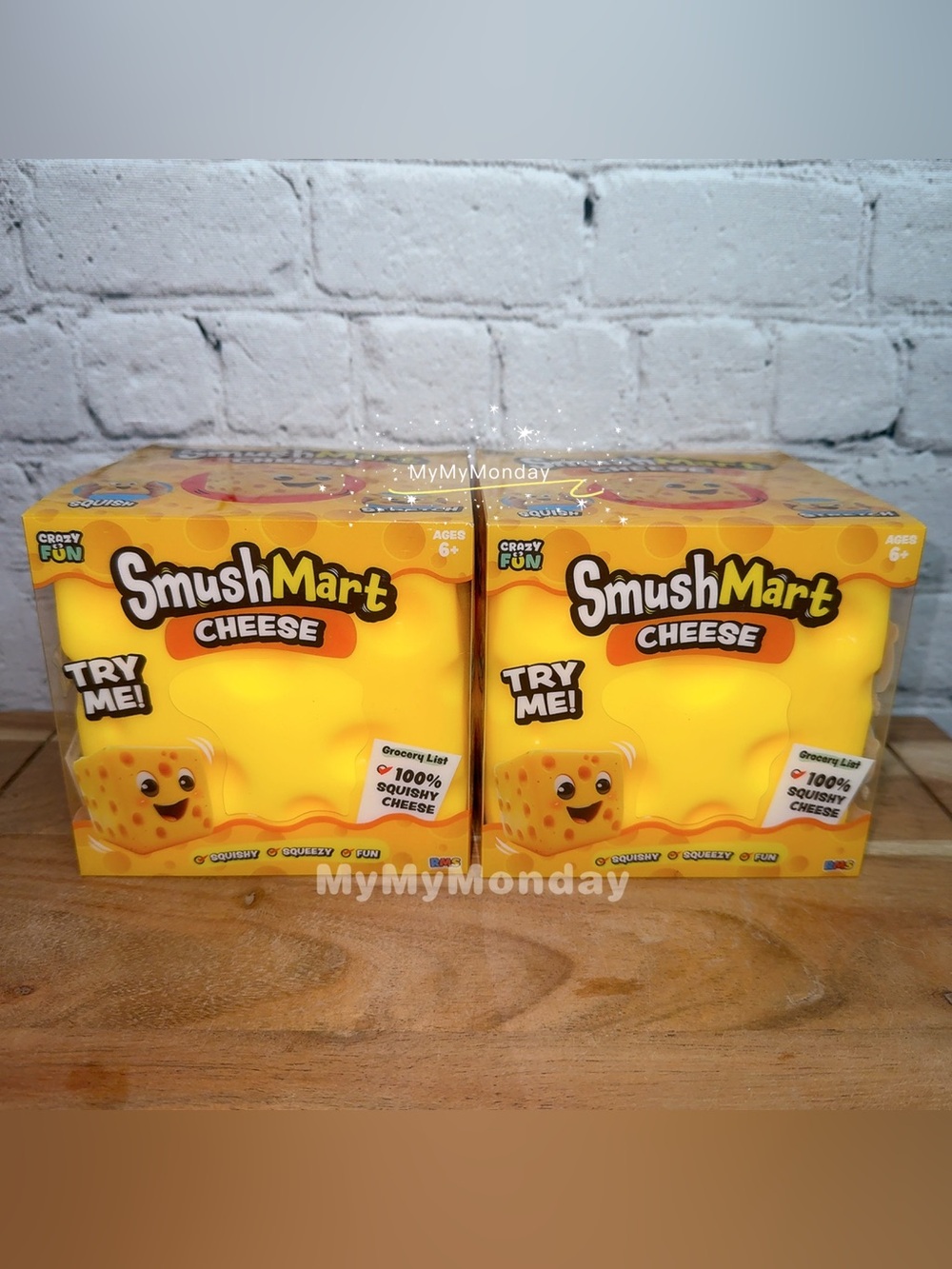 Smushmart Jumbo Cheese Squishy Toy Bundle